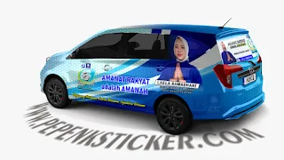 Mobil,calya,Branding Partai,Cutting Sticker,Cutting Sticker Bekasi,jakarta,