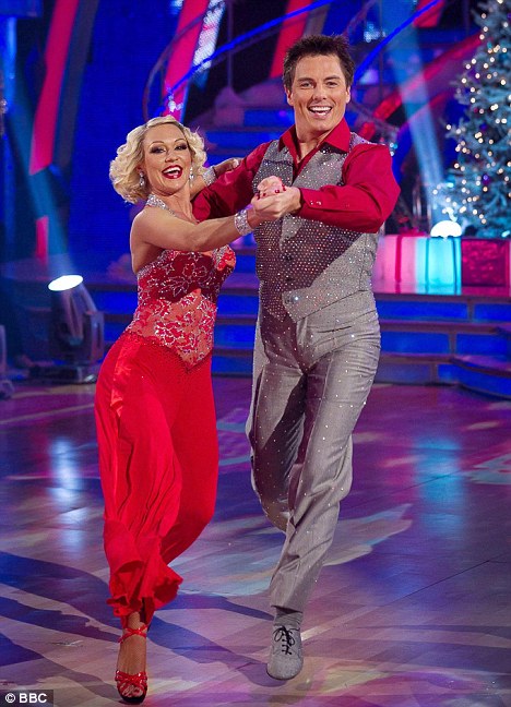 Next to dance was impressionist Ronni Ancona will partner Anton du Beke who