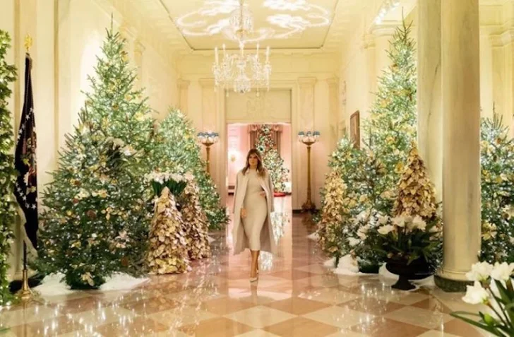 Aplauden decoración navideña de Melania Trump 