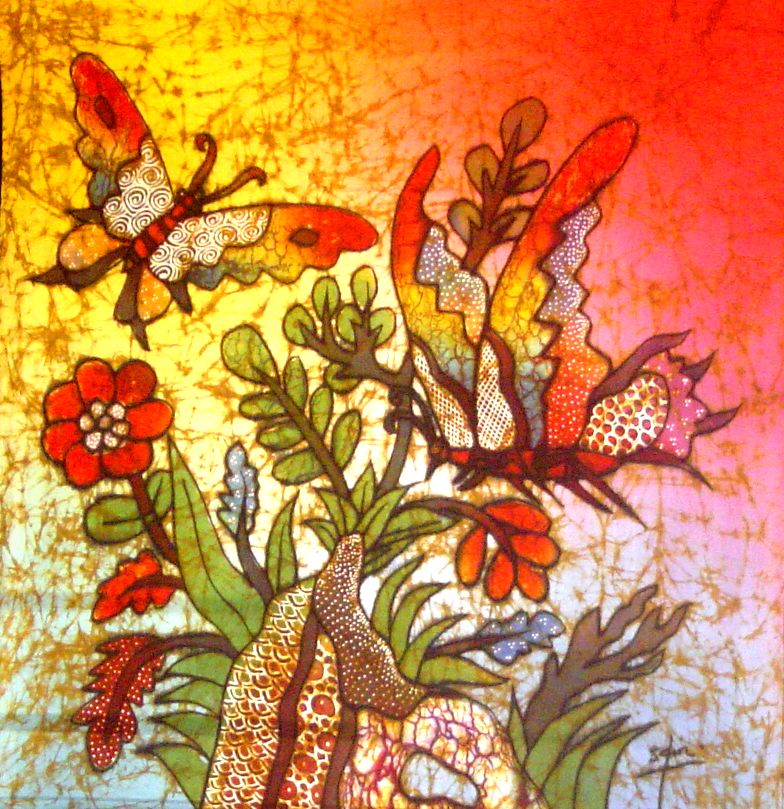 Contoh Lukisan Batik Flora - Contoh 36