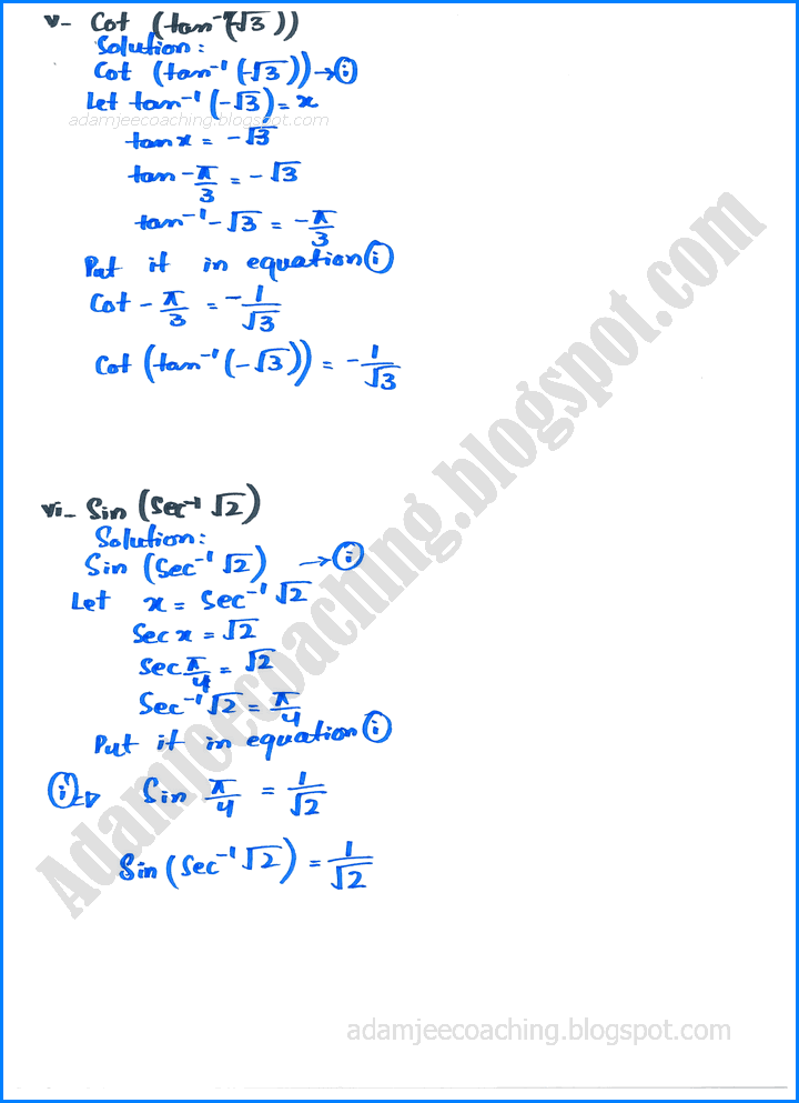 graphs-of-trigonometric-and-inverse-trigonometric-functions-exercise-12-4-mathematics-11th