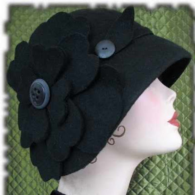 cloche hat 1920s. This hat has been blocked on