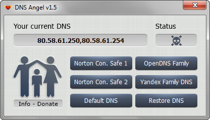 DNS Angel 1.6 | Protege a tus hijos en la red bloqueando las DNS inapropiadas