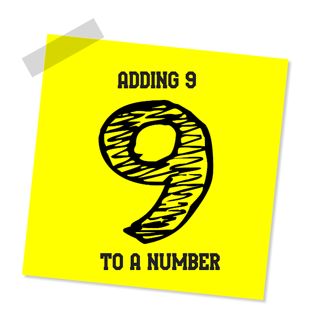 Adding 9 to a number