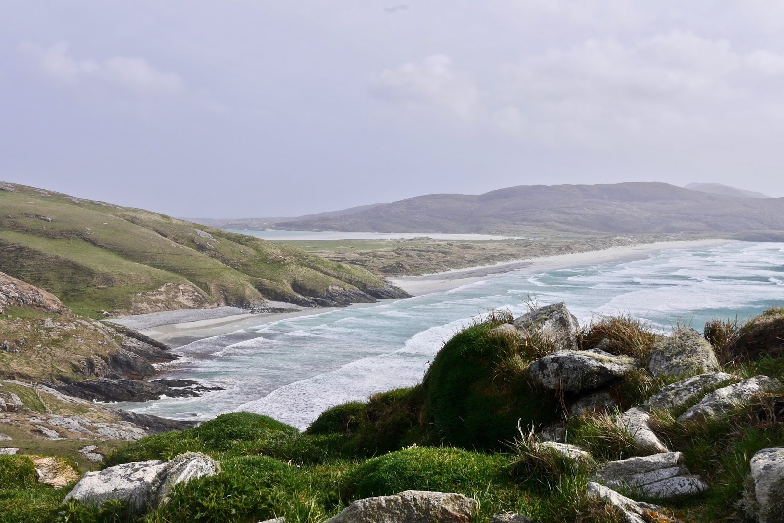 Isle of Barra Airport , Almost Chic and Cal McTravels during their Scottish Island Hopping in the outer Hebrides