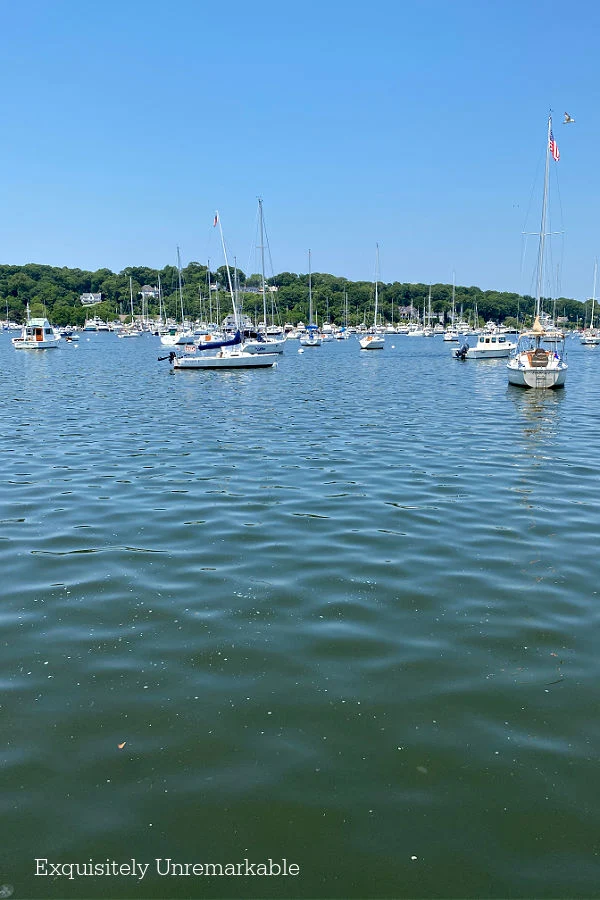 Boats On The Harbor In Summer