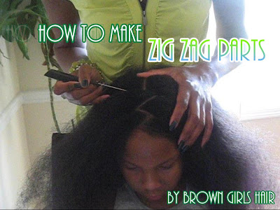 how to make zig zag parts, natural hairstyles for girls, black hair care