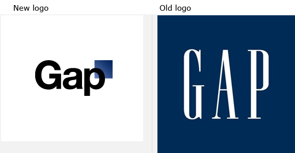  am shocked that The Gap had the nerve to change their logo.