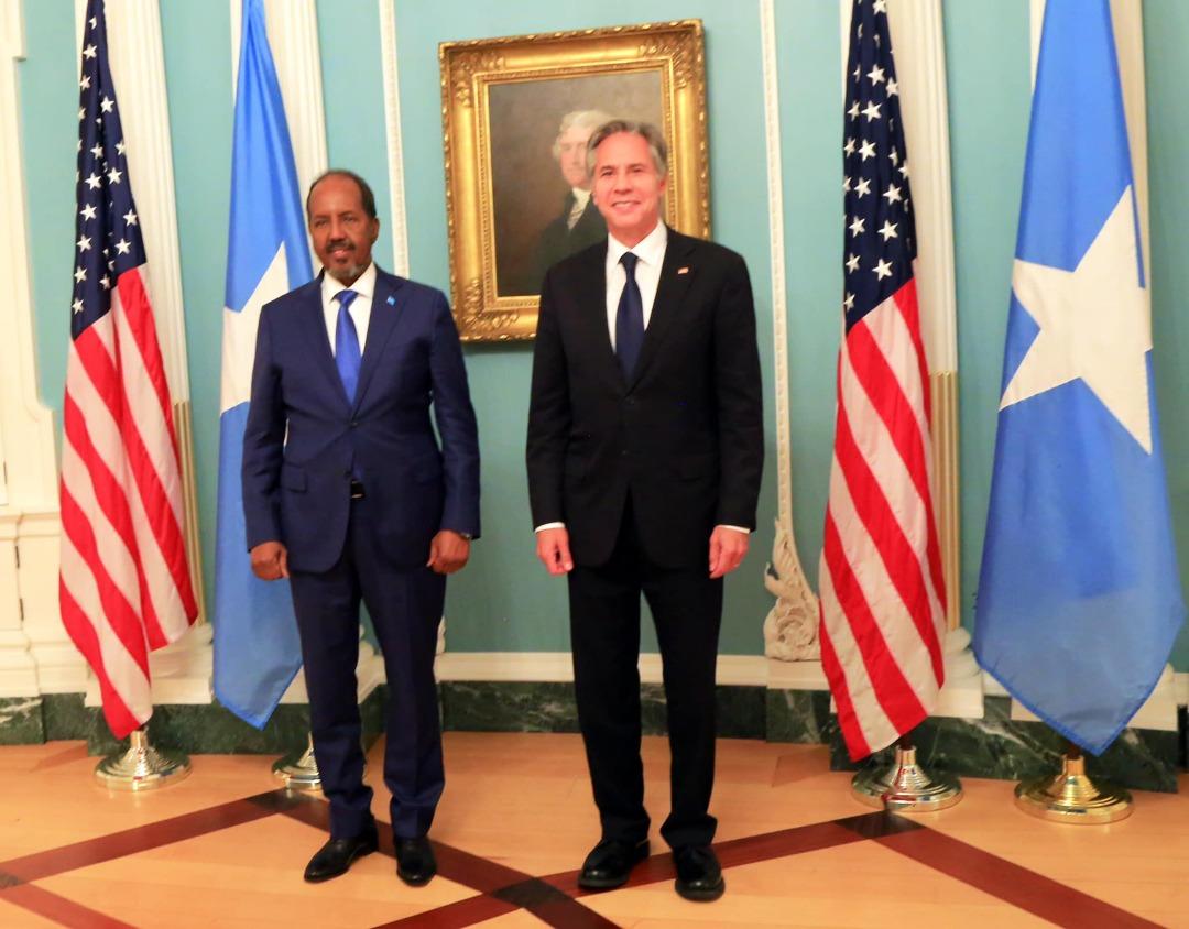 The Somali president is working to get rid of the terrorism and asking for help