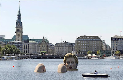 Sculpture Of Giant Woman Presented In Hamburg Seen On www.coolpicturegallery.us