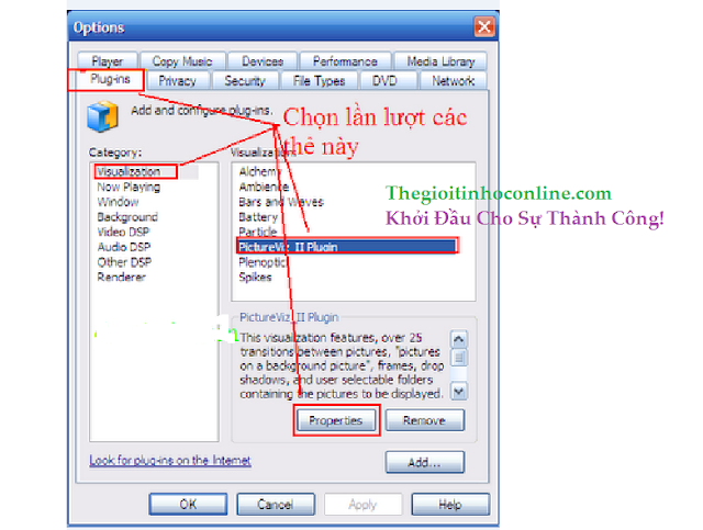 VỪA NGHE NHẠC VỪA XEM ẢNH VỚI WINDOWS MEDIA PLAYER