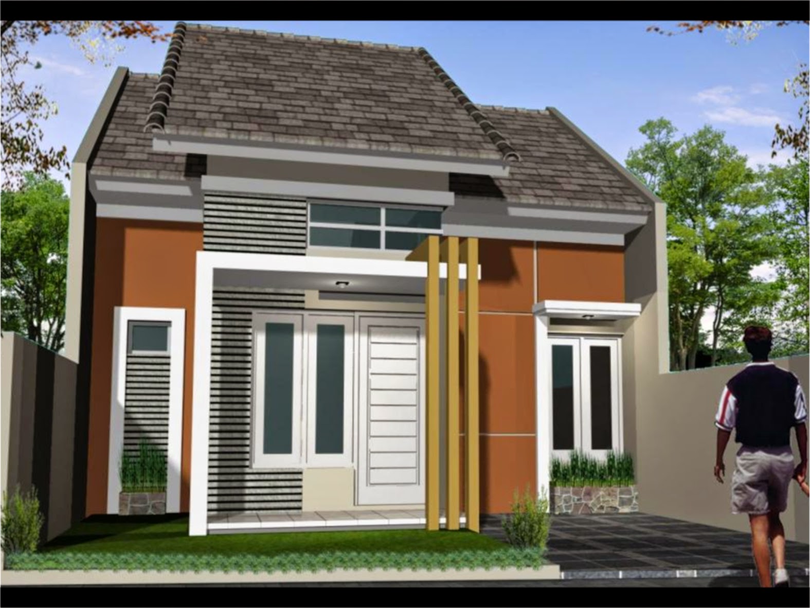 Desain Dan Denah Model Rumah Minimalis Type 45 Rumah Minimalis