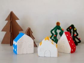 Mini Christmas Village DIY Tutorial