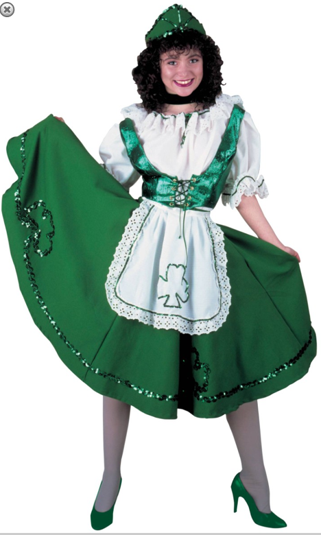 Described in the site's text as a premium quality Irish Dancer costume for