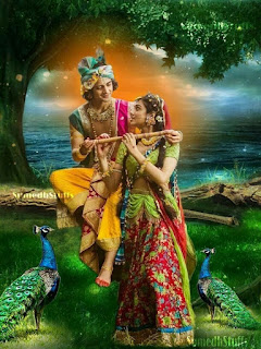 radha krishna romantic picture