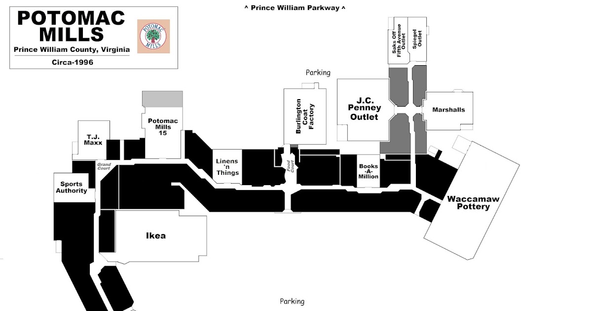 potomac mills mall map