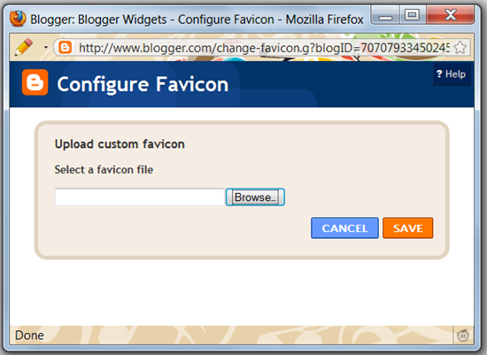 subir un icono nuevo a blogger