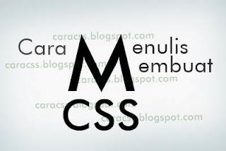 Cara Menulis Membuat CSS