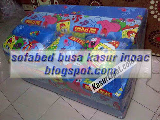 Sofabed Karawang banyak model- model menarik - sofa bed kartun sponge bob siap kirim ke pembeli