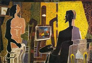 Georges Braque - L'artiste et son modèle,1939.  