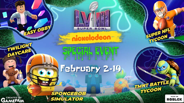 Super Bowl Gamefam Roblox SpongeBob