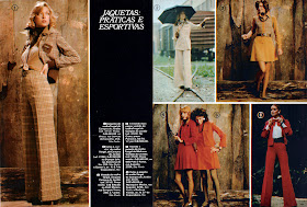 Moda anos 70. História década 70. moda feminina anos 70. propaganda de moda 1973