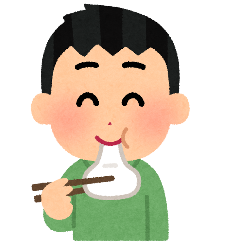 お餅を食べる人のイラスト 男性 かわいいフリー素材集 いらすとや