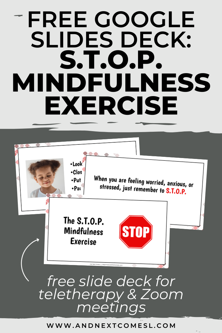 Free Google Slides activity for teaching mindfulness to kids