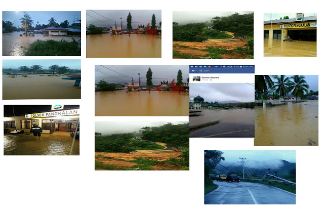 Poto-Poto Banjir Di Pangkalan Sumbar 2017 