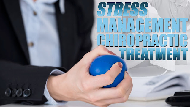 Image of a person holding a stress ball as part of a stress management chiropractic treatment.