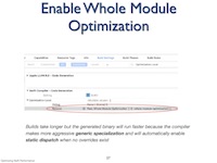 Enable Whole Module Optimization