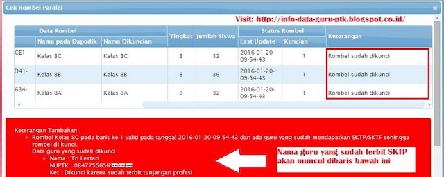 Cek Rombel Paralel