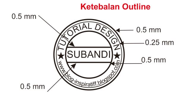  Cara  Membuat Desain  Stempel  dengan  Coreldraw  X6 Tutorial 