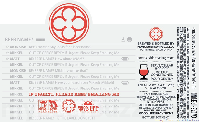 Monkish Brewing & Mikkeller Collaborate On “If Urgent Please Keep Emailing Me”