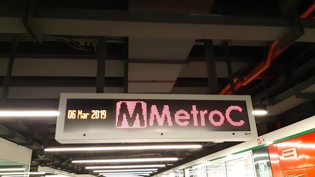 I tabelloni della Metro C