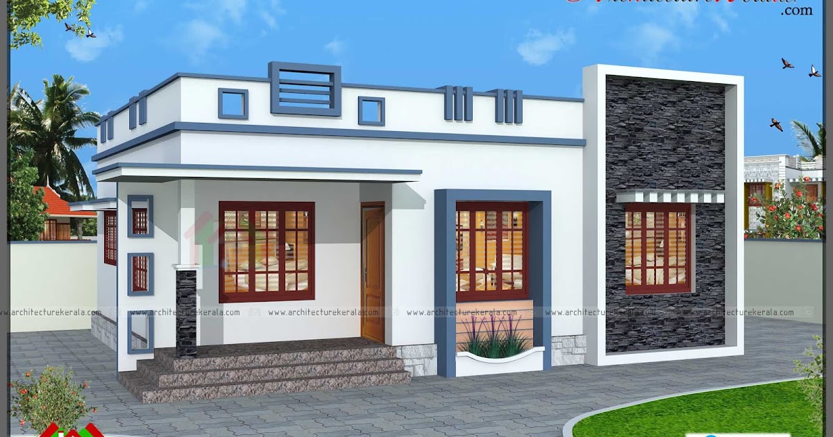 760 SQUARE FEET 3 BEDROOM HOUSE  PLAN ARCHITECTURE KERALA 