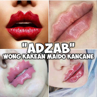 gambar meme lucu kosmetik, model lipstick di bibir 2020