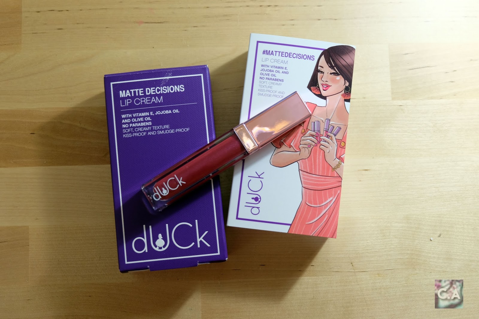 Review dUCk Cosmetics  Matte Decisions Lip Cream in 