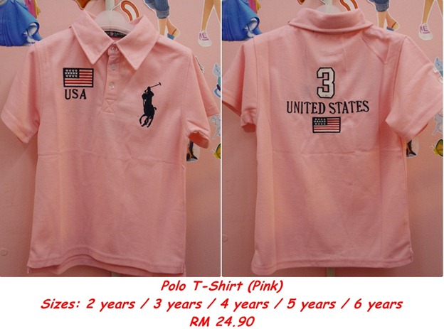 Polo T shirt (pink)