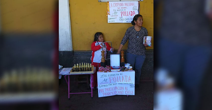 Niña campeona de ajedrez vende pollada para representar a Perú en el Festival Panamericano de la Juventud de Ajedrez - Chile