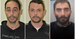 Η αστυνομία έδωσε στην δημοσιότητα τις φωτογραφίες των τριών που φέρονται να ανήκουν στην Επαναστατική Αυτοάμυνα. Οι δυο έχουν ήδη συλληφθεί...