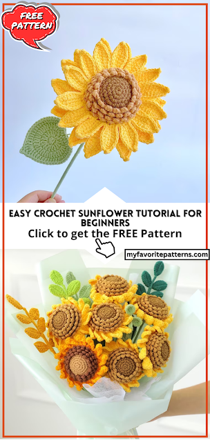 Easy Crochet Sunflower Tutorial for Beginners
