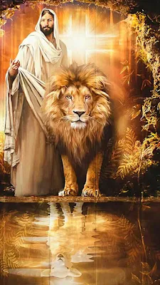 Jesus Christ Lion And Lamb Phone Wallpaper