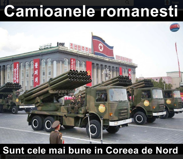 camioane romanesti in Coreea de Nord