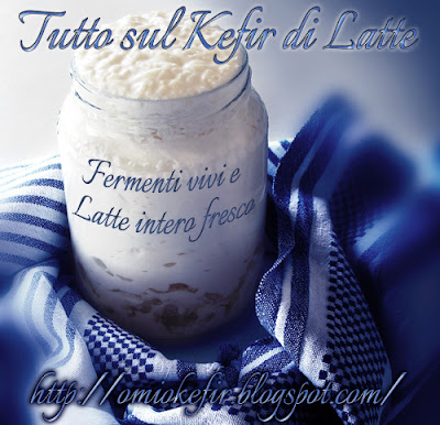 Kefir di latte nel momento della completa fermentazione