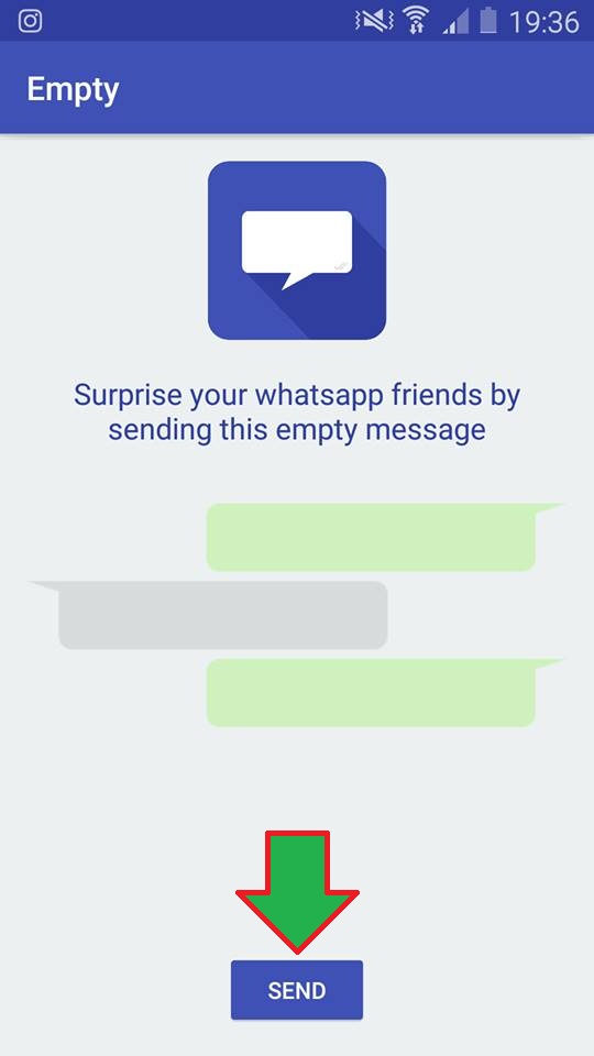 طريقة ارسال رسالة فارغة على الواتساب Whatsapp مدونة تطبيق Apps5