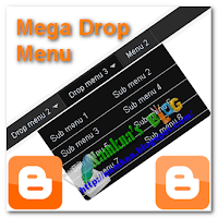 Dropmenu style black for blogger - Menu xổ dọc với 2 cột sub cho blogger