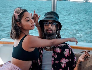 Stephanie Sibounheuang with her boyfriend  PnB Rock