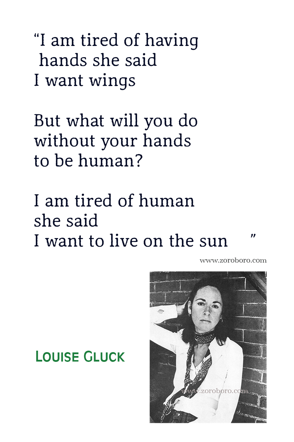 Louise Glück Quotes, Louise Gluck Poems, Louise Gluck Poetry, Louise Gluck Books Quotes, Louise Gluck Averno Quotes. Louise Glück Poems Online.