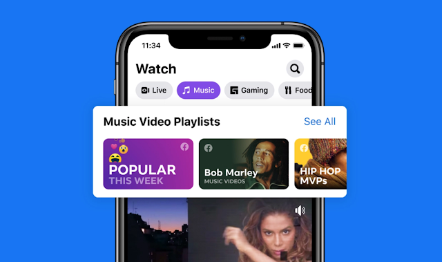يجلب فيسبوك مقاطع الفيديو الموسيقية الرسمية إلى التطبيق